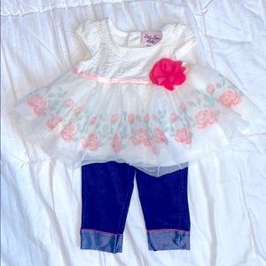 Fancy and Sweet 12Mo Dress and Pant Set
